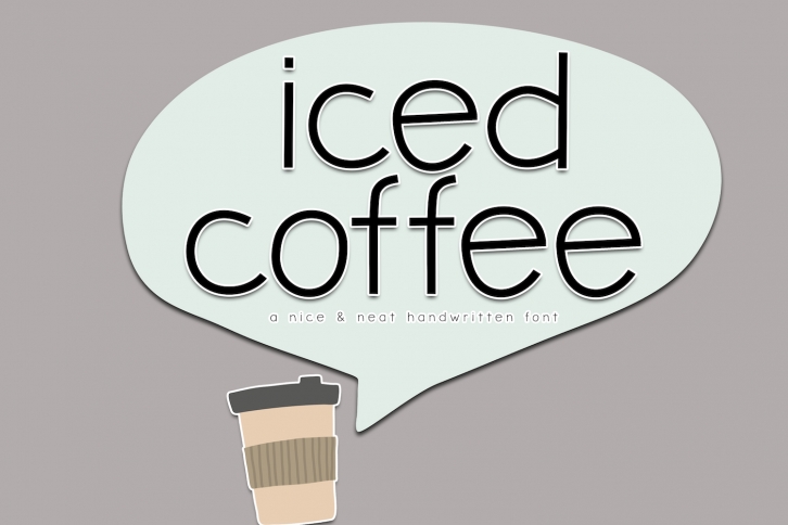 Iced Coffee - A Handwritten Font Font Download