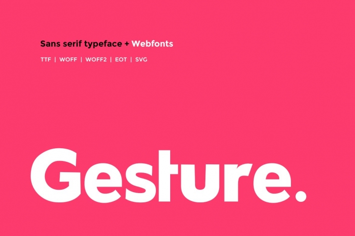 Gesture - Modern typeface WebFont Font Download