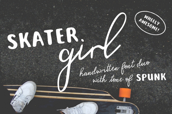 Skater Girl Font Duo Font Download
