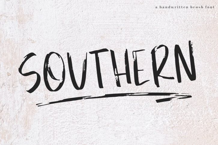 Southern - A Handwritten Brush Font Font Download
