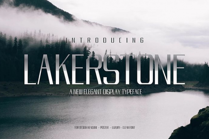LAKERSTONE - A LUXURY AND ELEGANT CLEAN TYPEFACE Font Download