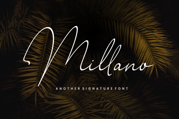 Millano  Signature Font Font Download