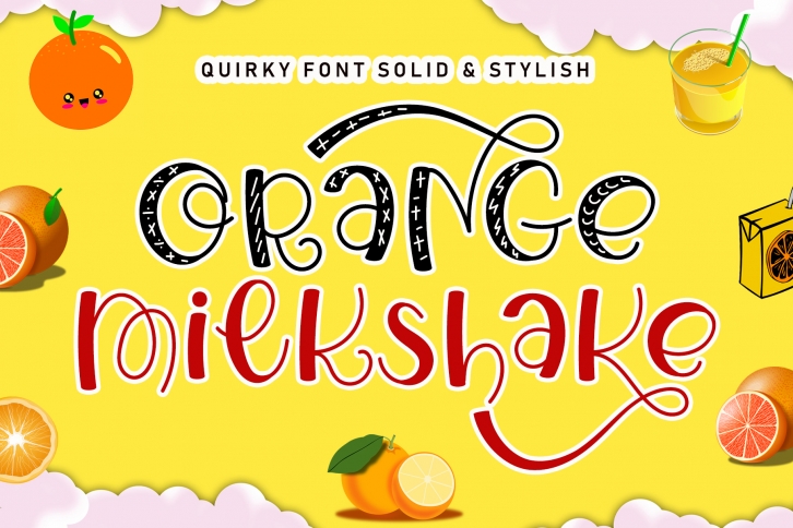 Orange Milkshake Font Download