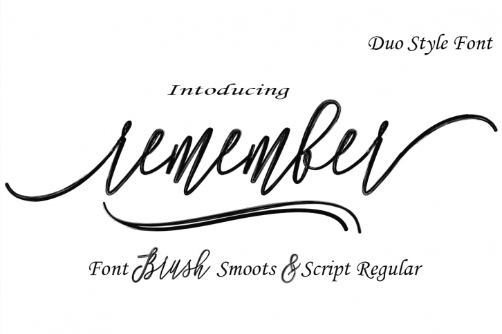 Remember Duo Style Font Download