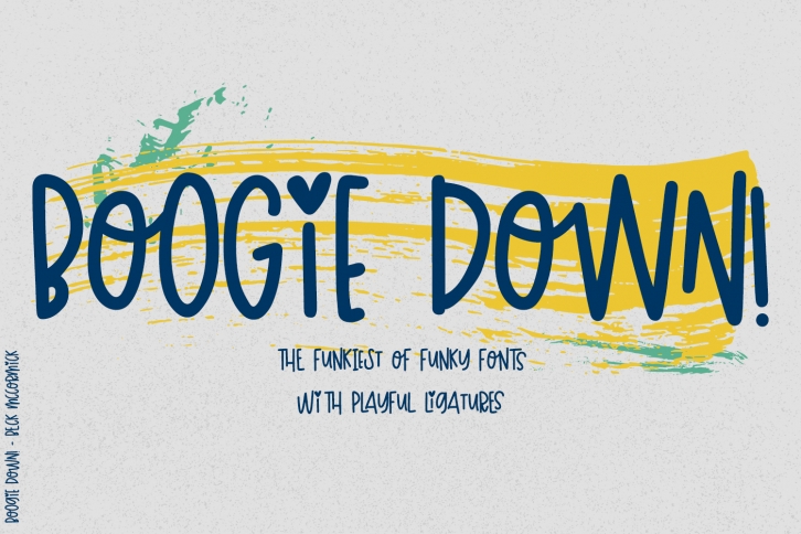 Boogie Down! Handlettered Sans Font Font Download