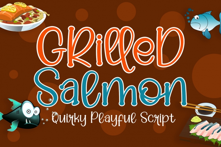 Grilled Salmon Font Download