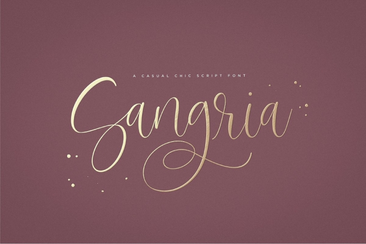 Sangria Script Font Font Download