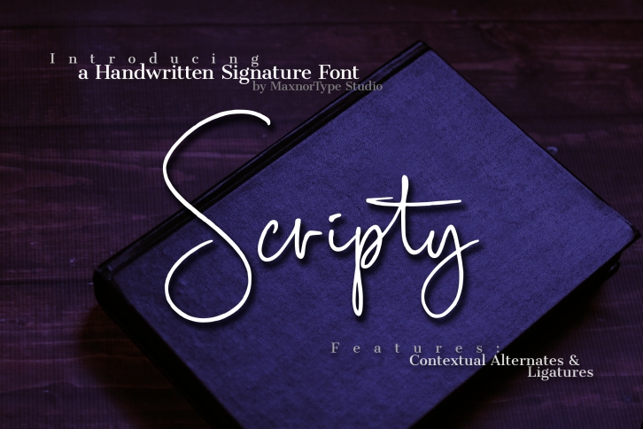 Scripty Handwritten Signature Font Font Download