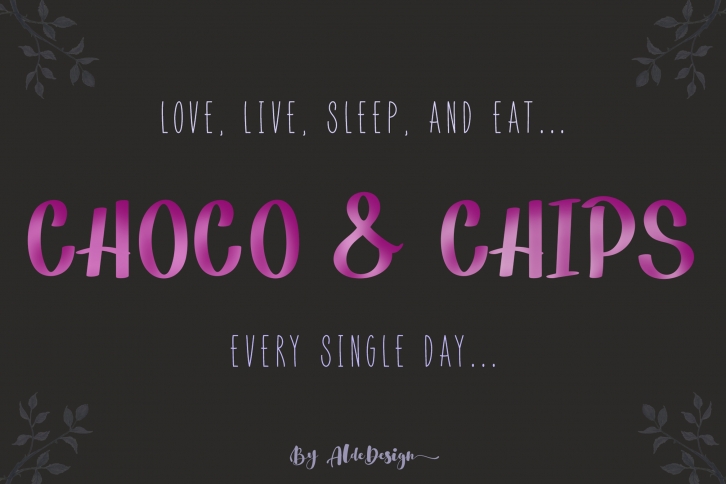 Choco & Chips Font Font Download