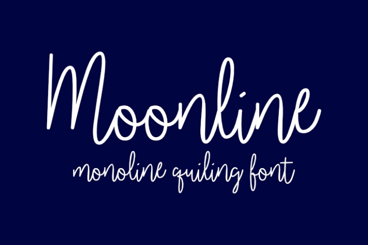 Moonline Single-line and hairline fonts Font Download