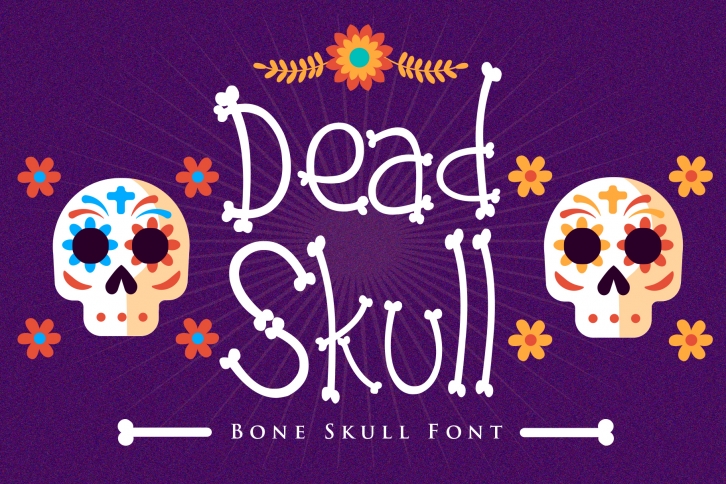 Dead Skull - Bone Skull Font Font Download