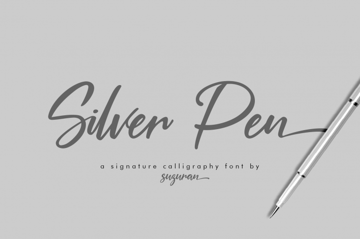 Silver Pen Script Font Download