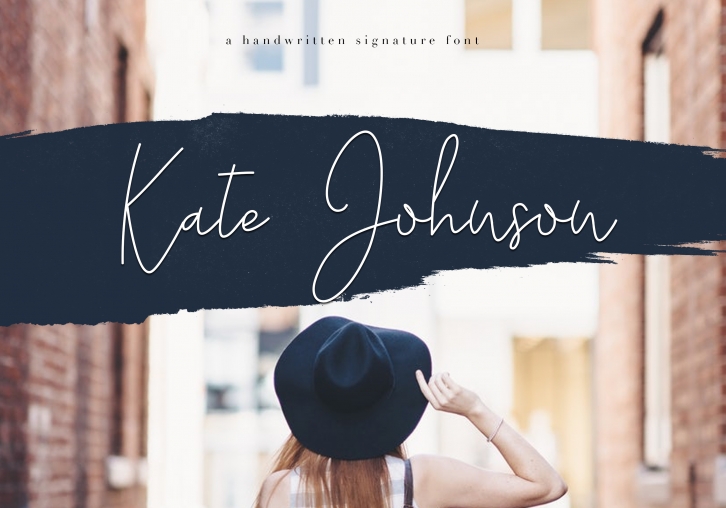 Kate Johnson - A Signature Script Font (with alternative) Font Download