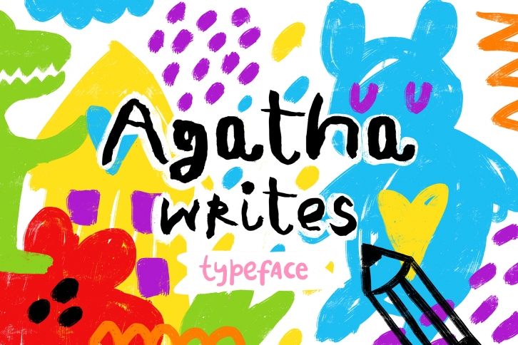 Agatha Writes - Hand Drawn Typeface Font Download