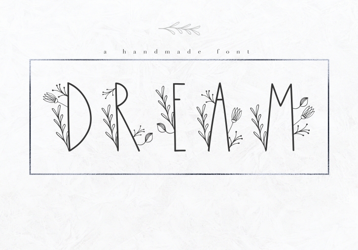 Dream - Handmade Floral Font Font Download
