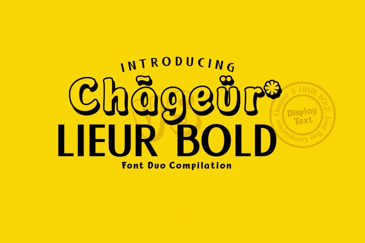 Chageur-LIEUR Bold font Duo Font Download