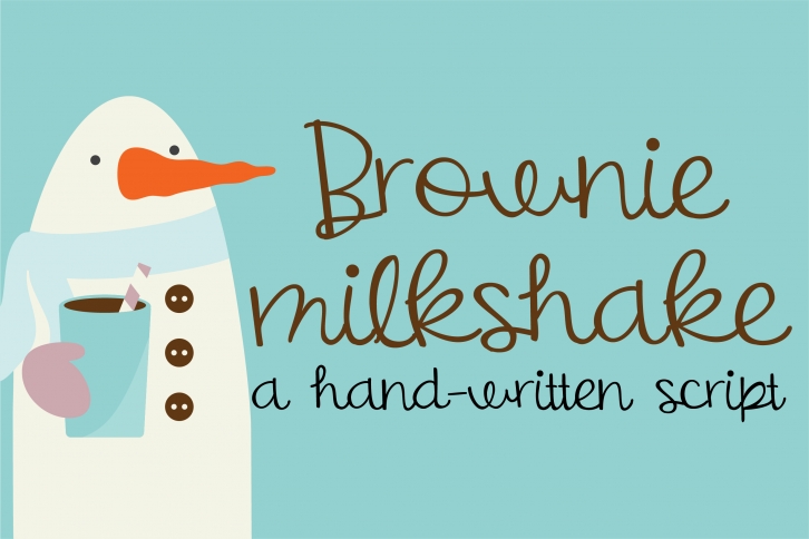 PN Brownie Milkshake Font Download