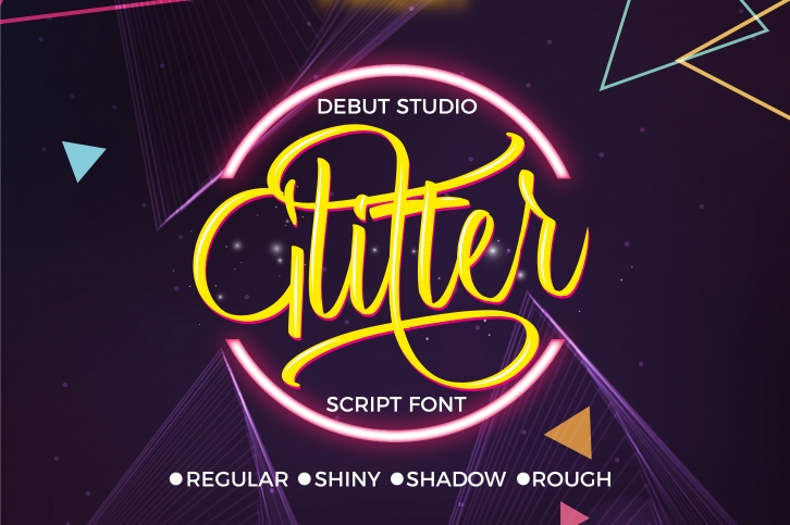 Glitter Script Font (30% Off) Font Download