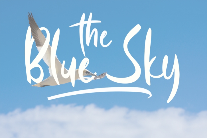 Blue Sky Font Download