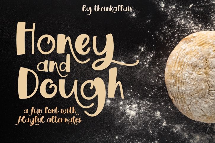 Honey and Dough, a playful font Font Download