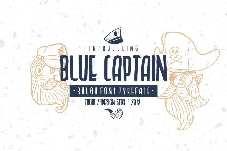 BLU CAPTAIN ROUGH FONT Font Download