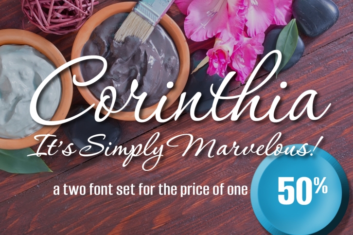 Corinthia 2 Font Set Font Download