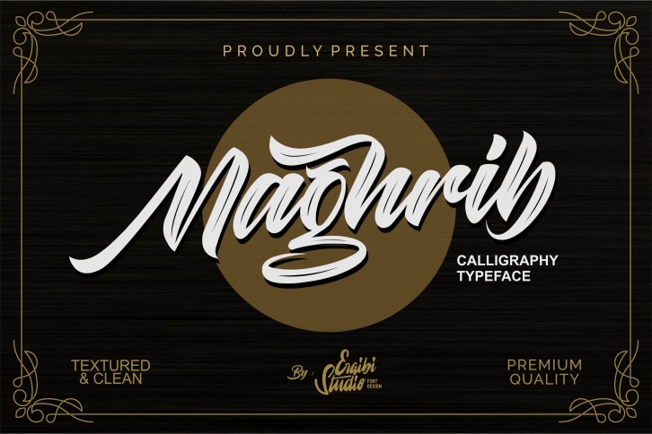 Maghrib - Calligraphy Typeface Font Download
