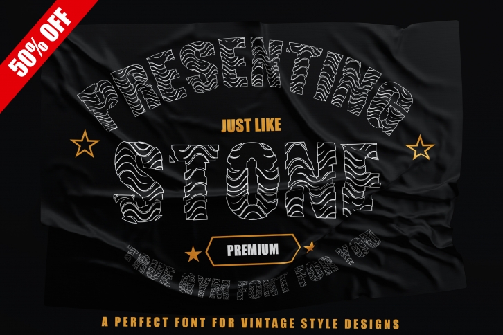 Just Like Stone - Creative Vintage Font for Designs Font Download