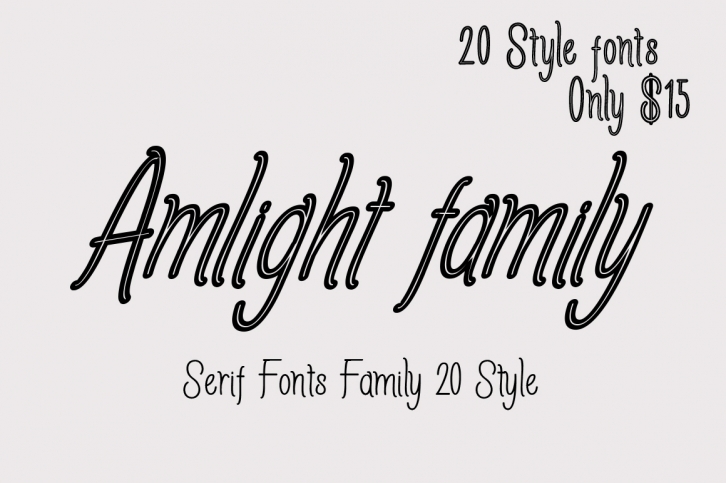 Amlight Family Font Download