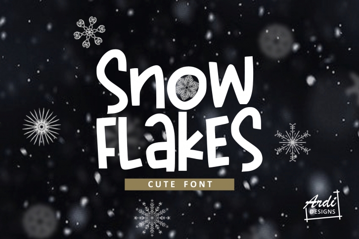 Snowflakes Font Font Download