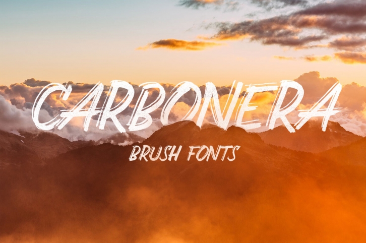 Carbonera Brush Fonts Font Download