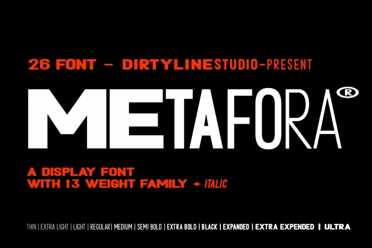 Metafora Sans - Variable Font Family Font Download