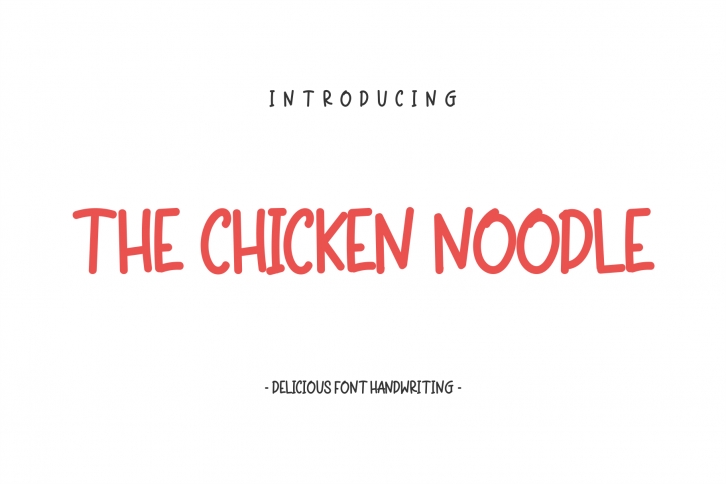 The Chicken Noodle Font Download