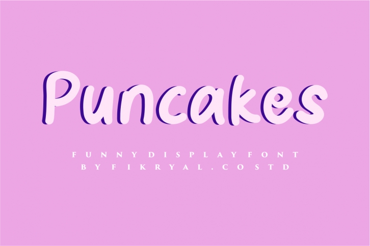 Puncake - funny font Font Download