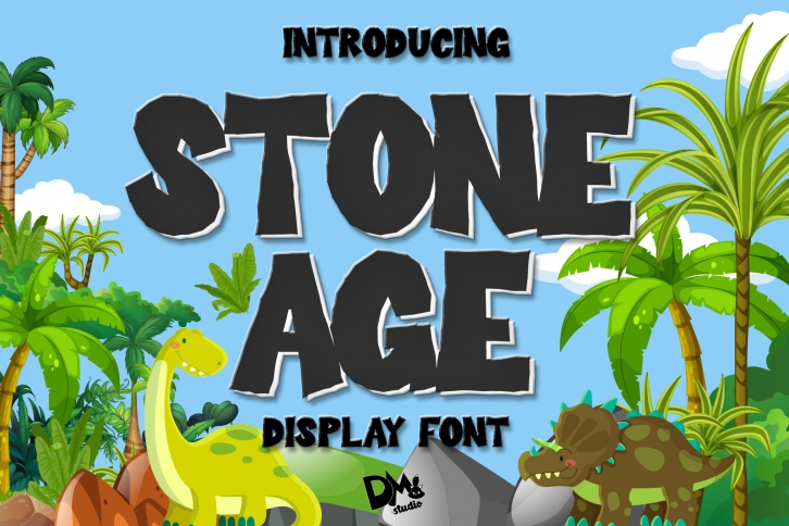 Stone Age - Display Font Font Download