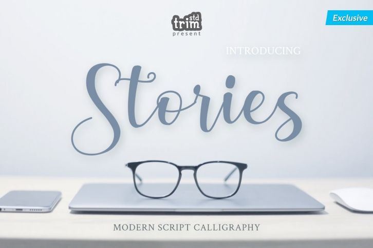 Stories - Modern Calligraphy Font Font Download
