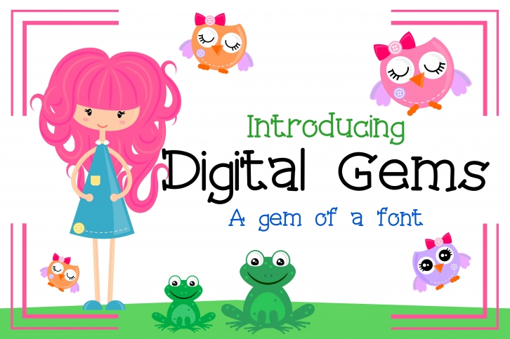 Digital Gems Font Font Download