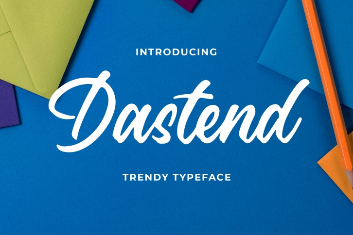 Dastend - Trendy Script Typeface Font Download