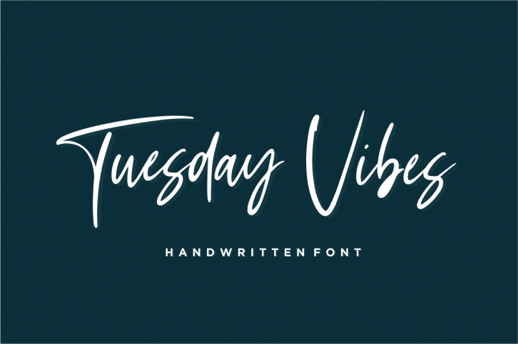 Tuesday Vibes - Handwritten Font Font Download