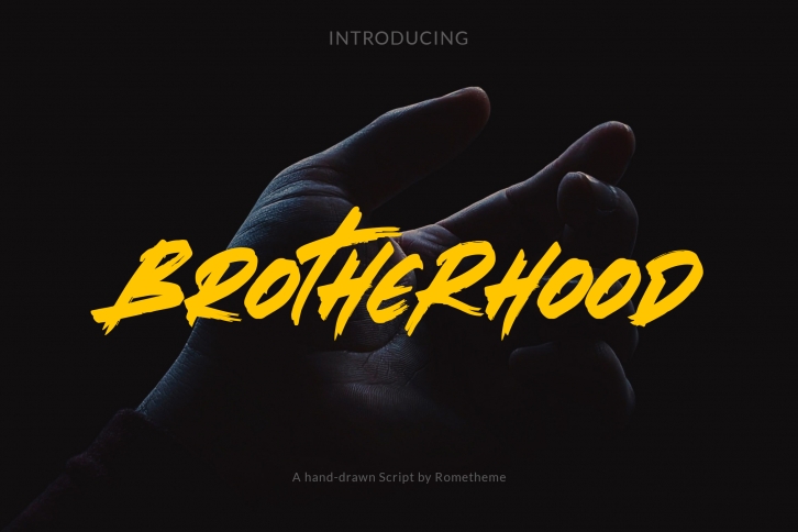 Brotherhood - Brush Script Font Font Download