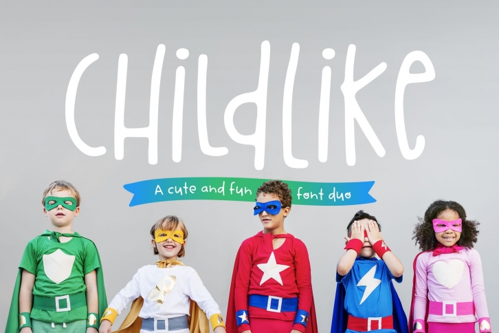 Childlike Font Duo Font Download