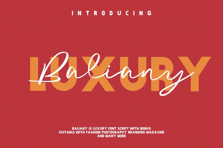 Baliany Luxury Script Font Font Download