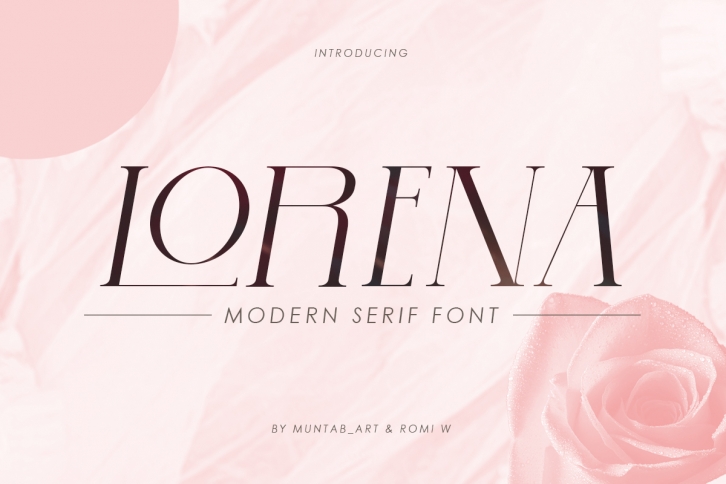 Lorena | Modern Serif Font Font Download