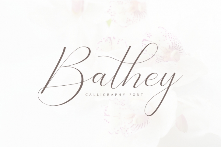 Bathey Calligraphy Font Font Download