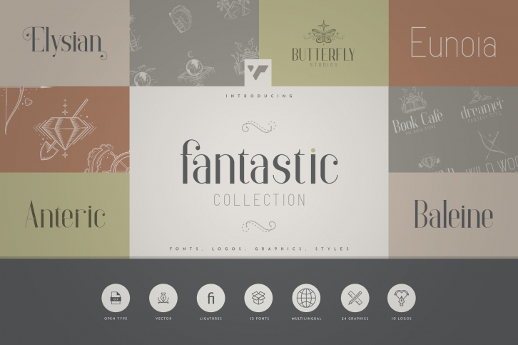 Fantastic Collection - Fonts, Logos Font Download