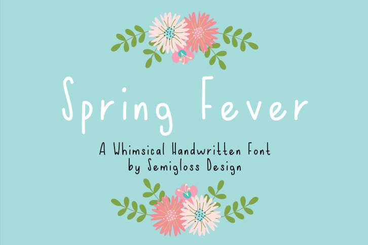 Spring Fever - A Handwritten Font Font Download