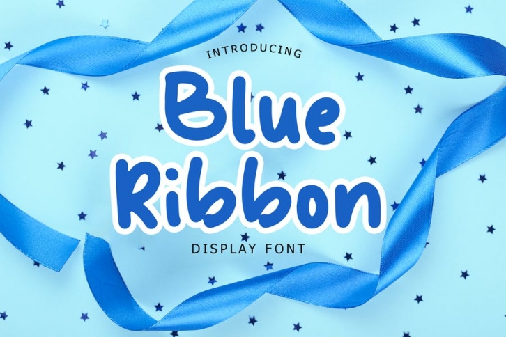 Blue Ribbon Fun Display Font Font Download
