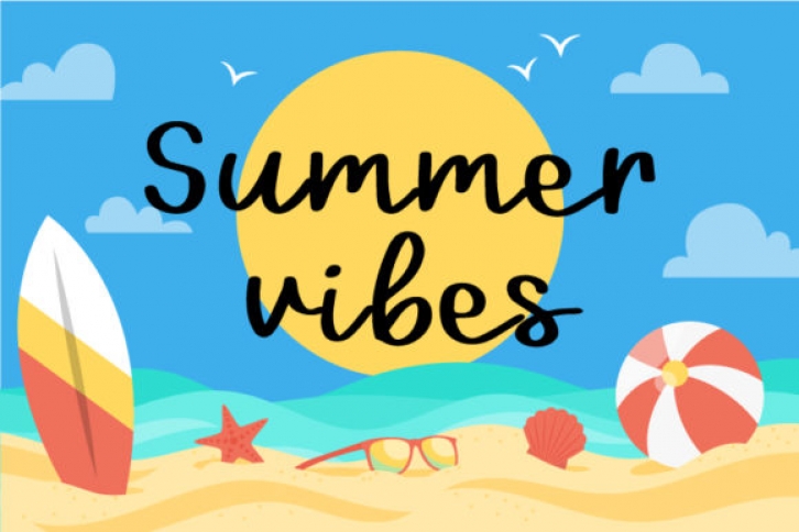 Summer Vibes Font Download