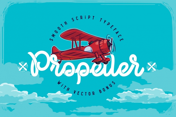 Propeller font illustration Font Download