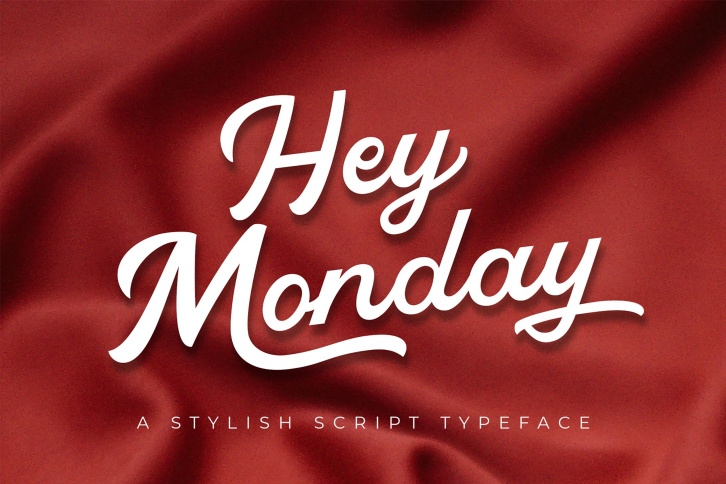 Hey Monday Stylish Script Typeface Font Download